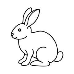 rabbit icon, rabbit vector illustration-simple illustration of rabbit, perfect for rabbit logos and icons