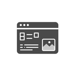 Fototapeta premium Website Interface Icon: Simple and Clean Icon Design for Website Interface. 