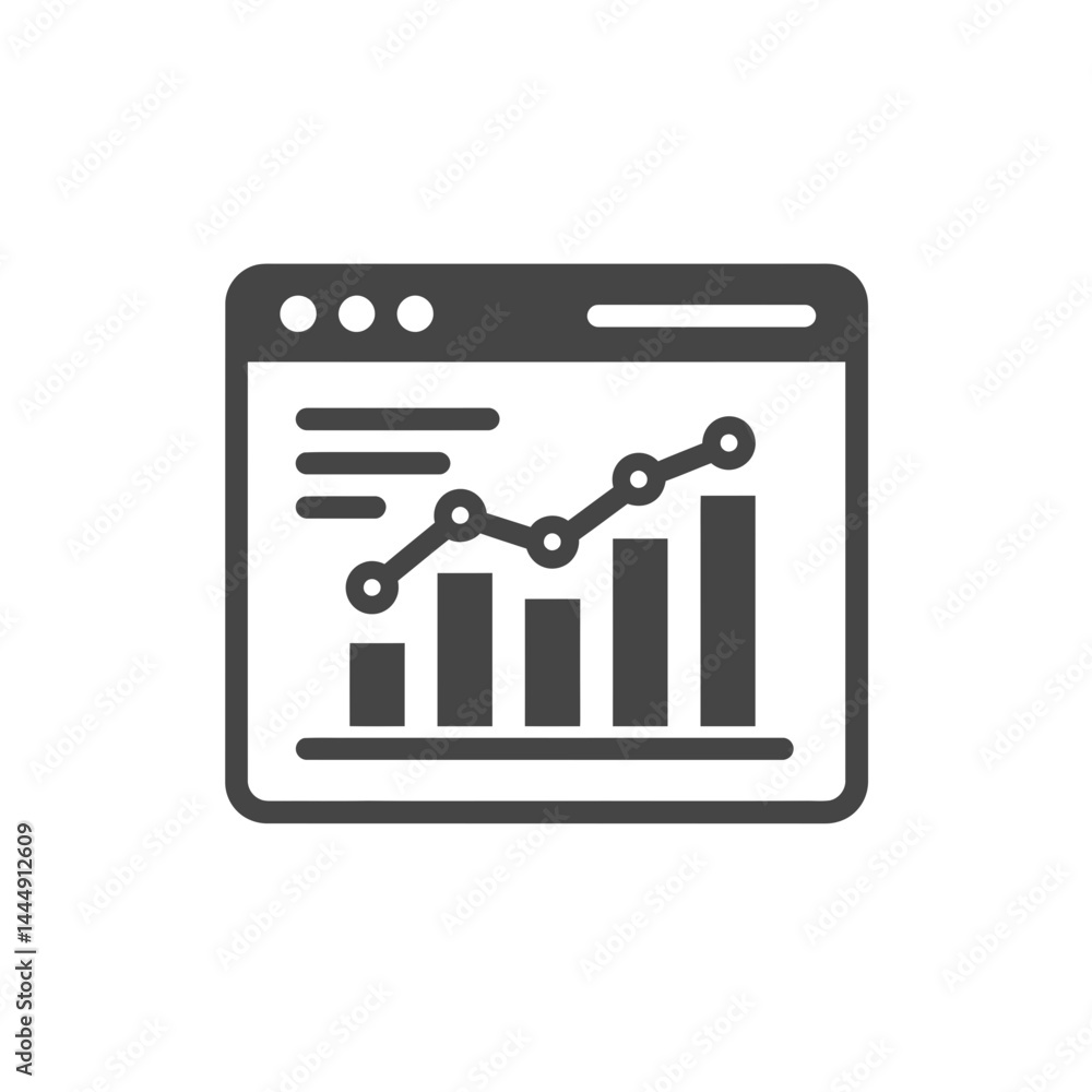 Poster data visualization: a detailed grayscale illustration of a graph depicting growth and performance an