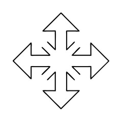 repeating rotation four arrows icon