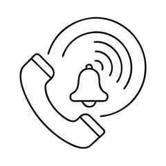 Obraz premium ringing phone icon icon, ringing phone icon vector illustration-simple illustration of ringing phone icon, perfect for ringing phone icon logos and icons