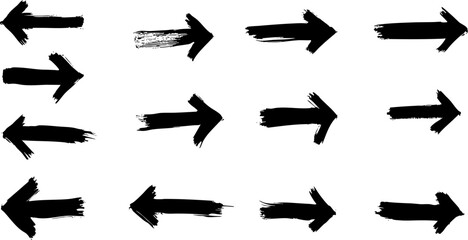 hand drawn doodle thick arrows Check mark icon