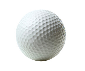 White golf ball on a clean surface for sports design projects