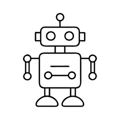 robot icon, robot vector illustration-simple illustration of robot, perfect for robot logos and icons