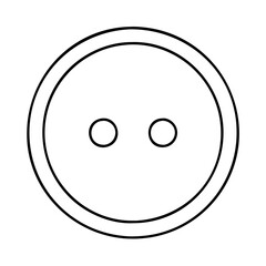 round button icon, round button vector illustration-simple illustration of round button, perfect for round button logos and icons