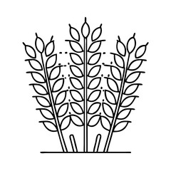 rye icon icon, rye icon vector illustration-simple illustration of rye icon, perfect for rye icon logos and icons
