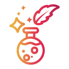 science Line Gradient Icon