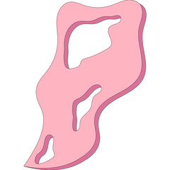 Abstract Smoke Shape