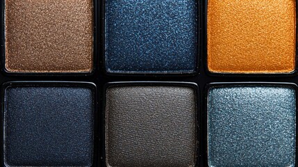 Fototapeta premium Close up view of a colorful eyeshadow palette product