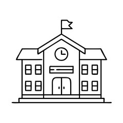 school icon icon, school icon vector illustration-simple illustration of school icon, perfect for school icon logos and icons