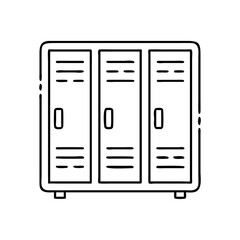 school locker icon, school locker vector illustration-simple illustration of school locker, perfect for school locker logos and icons