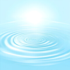Ripples in clear water serene lake digital art tranquil environment close-up view calmness and reflection