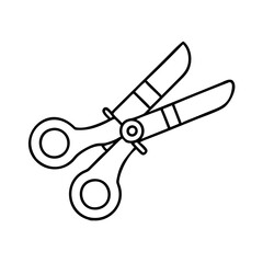 scissors icon icon, scissors icon vector illustration-simple illustration of scissors icon, perfect for scissors icon logos and icons