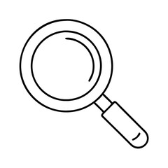 search loupe icon, search loupe vector illustration-simple illustration of search loupe, perfect for search loupe logos and icons