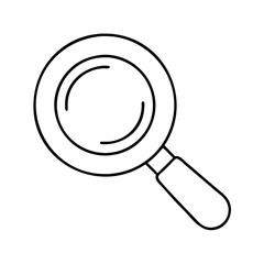 search loupe icon, search loupe vector illustration-simple illustration of search loupe, perfect for search loupe logos and icons