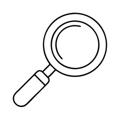 search loupe icon, search loupe vector illustration-simple illustration of search loupe, perfect for search loupe logos and icons