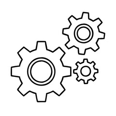 settings gears cogs icon, settings gears cogs vector illustration-simple illustration of settings gears cogs, perfect for settings gears cogs logos and icons