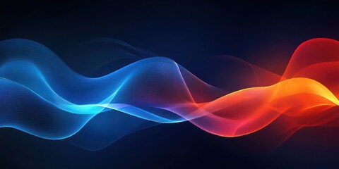 Abstract color flowing design