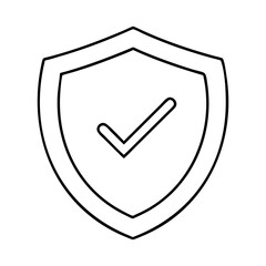 shield check mark logo icon, shield check mark logo vector illustration-simple illustration of shield check mark logo, perfect for shield check mark logo logos and icons