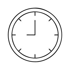 simple classic clock icon, simple classic clock vector illustration-simple illustration of simple classic clock, perfect for simple classic clock logos and icons
