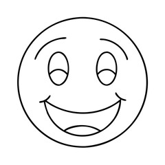 smiling ball icon, smiling ball vector illustration-simple illustration of smiling ball, perfect for smiling ball logos and icons