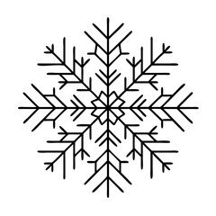 snowflake icon, snowflake vector illustration-simple illustration of snowflake, perfect for snowflake logos and icons