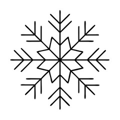 snowflake icon, snowflake vector illustration-simple illustration of snowflake, perfect for snowflake logos and icons