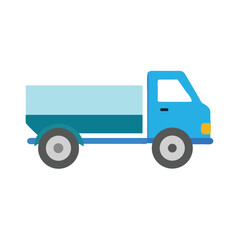 Fototapeta premium Truck icon flat vector