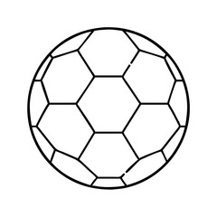 Fototapeta premium soccer ball icon, soccer ball vector illustration-simple illustration of soccer ball, perfect for soccer ball logos and icons