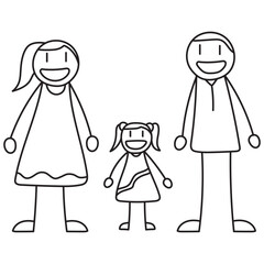 Stick Figure Family