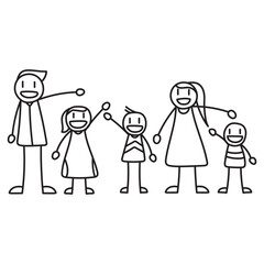 Stick Figure Family
