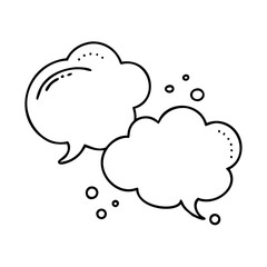 speech and thought bubbles icon, speech and thought bubbles vector illustration-simple illustration of speech and thought bubbles, perfect for speech and thought bubbles logos and icons