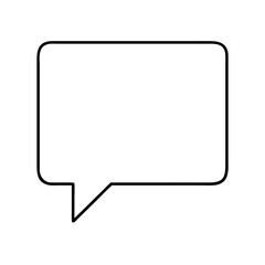 Fototapeta premium speech bubble icon, speech bubble vector illustration-simple illustration of speech bubble, perfect for speech bubble logos and icons