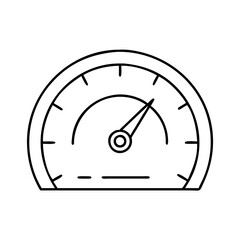 speedometer icon, speedometer vector illustration-simple illustration of speedometer, perfect for speedometer logos and icons