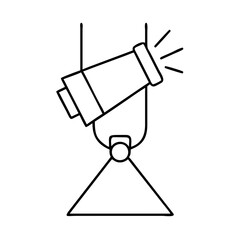 spotlight icon, spotlight vector illustration-simple illustration of spotlight, perfect for spotlight logos and icons