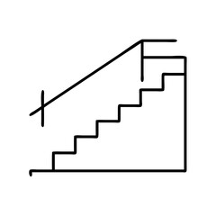 stairs icon, stairs vector illustration-simple illustration of stairs, perfect for stairs logos and icons