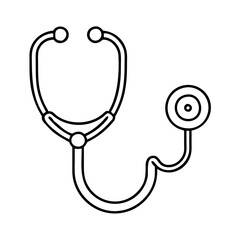 stethoscope icon, stethoscope vector illustration-simple illustration of stethoscope, perfect for stethoscope logos and icons
