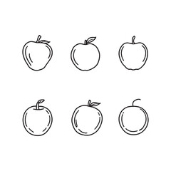 Hand-drawn Mirabelle Line Art Illustration for Elegant Branding