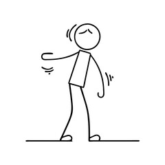 stick figure icon, stick figure vector illustration-simple illustration of stick figure, perfect for stick figure logos and icons
