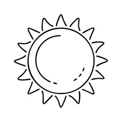 sun icon, sun vector illustration-simple illustration of sun, perfect for sun logos and icons