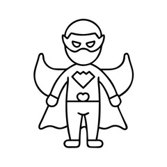 super hero icon, super hero vector illustration-simple illustration of super hero, perfect for super hero logos and icons