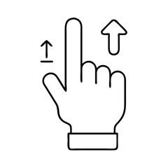 symbol of finger up icon, symbol of finger up vector illustration-simple illustration of symbol of finger up, perfect for symbol of finger up logos and icons