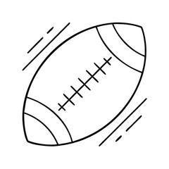 swoosh football icon, swoosh football vector illustration-simple illustration of swoosh football, perfect for swoosh football logos and icons