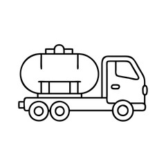 tanker truck icon, tanker truck vector illustration-simple illustration of tanker truck, perfect for tanker truck logos and icons