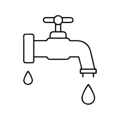 tap water icon, tap water vector illustration-simple illustration of tap water, perfect for tap water logos and icons