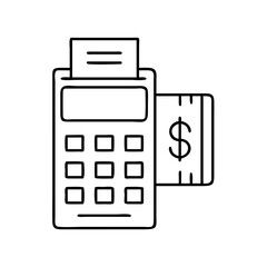 terminal pay icon, terminal pay vector illustration-simple illustration of terminal pay, perfect for terminal pay logos and icons