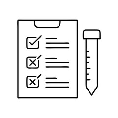 test icon, test vector illustration-simple illustration of test, perfect for test logos and icons