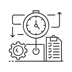 time managemen icon icon, time managemen icon vector illustration-simple illustration of time managemen icon, perfect for time managemen icon logos and icons