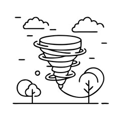 tornado icon icon, tornado icon vector illustration-simple illustration of tornado icon, perfect for tornado icon logos and icons