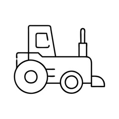 tractor icon, tractor vector illustration-simple illustration of tractor, perfect for tractor logos and icons
